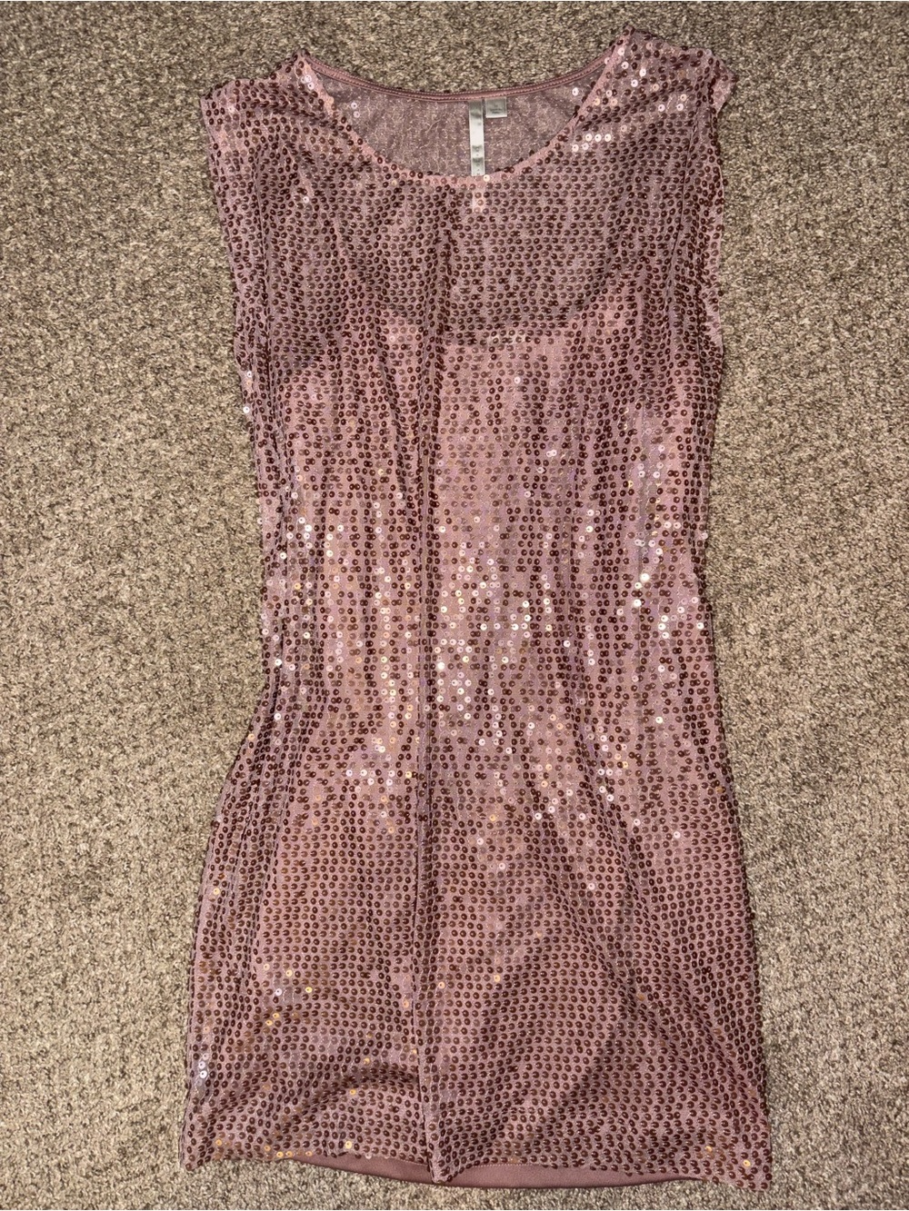 LC Lauren Conrad Rose Pink Sequin Sheath Dress